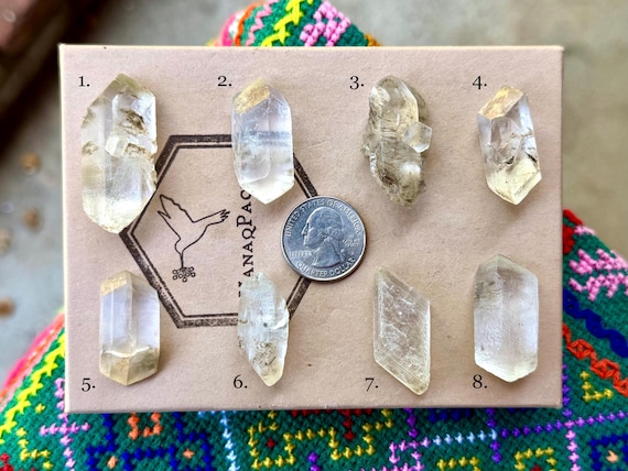 Selenite, Natural Double Terminated, Choose ONE of Eight, Purification & Energetic Cleansing, Alberta, Canada B088