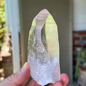 Pink Lemurian Quartz, Water Clear, Channeling Formation, 306g, New Find, Highest Quality, Bahia, Brazil X963