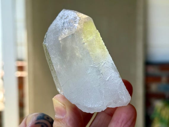 Trigonic Dissolution Quartz, Dow Formation, 156g, Spiritual Evolution & Transformation, Corinto, Minas Gerais, Brazil T150