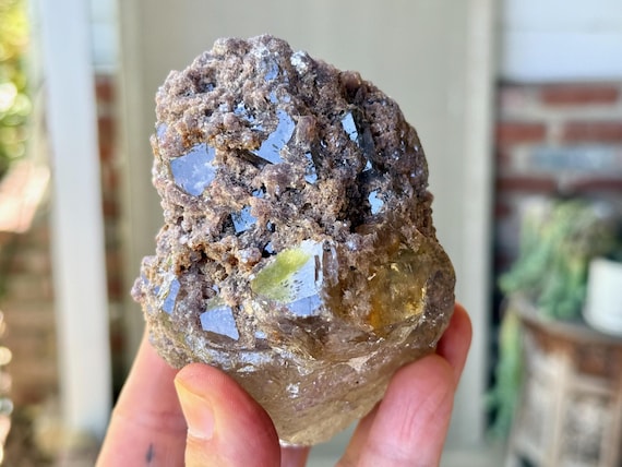 Golden Healer Quartz, Purple Lepidolite Inclusions, 512g, New Find, Minas Gerais, Brazil W592