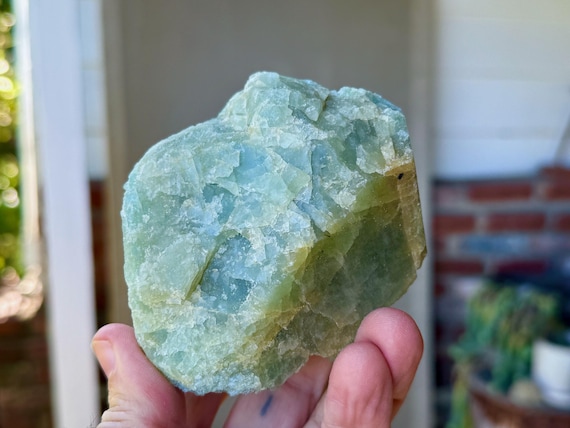 Aquamarine, Self-Standing, 545g, Natural Raw Aquamarine, Emotional Cleansing & Expression, Bahia, Brazil V187