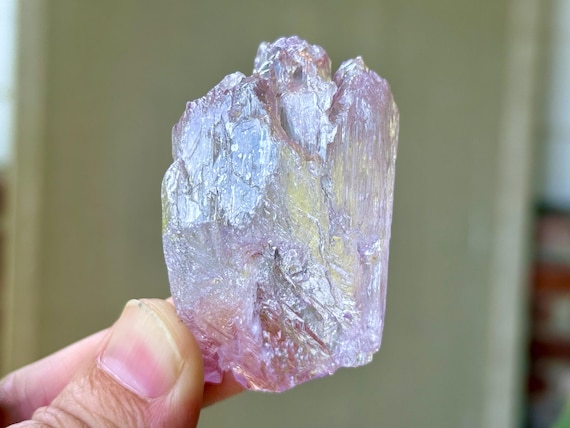 Purple Kunzite, Etched Terminations, 77g, High-Grade Kunzite, Heart Chakra, Kunar Province, Afghanistan T002