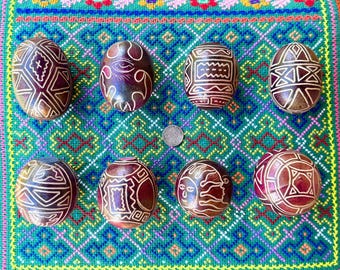 Shaman Rattle, Traditional Shipibo Gourd Shaker, Choose ONE of Eight Designs, Handmade in Iquitos, Peru