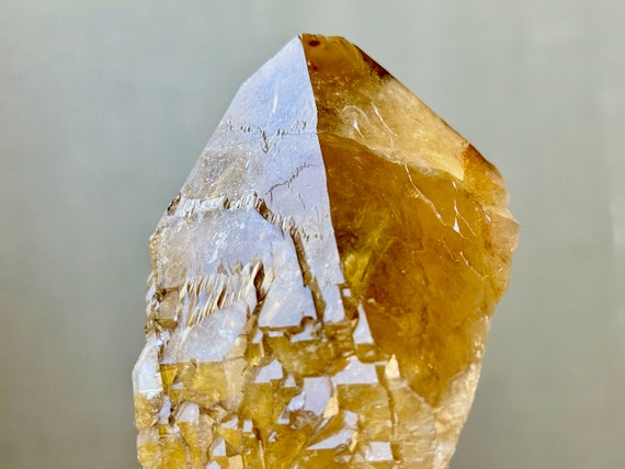 Elestial Citrine from Jenipapo, All Natural, 504g, New Find, Highest Quality, Minas Gerais, Brazil X763