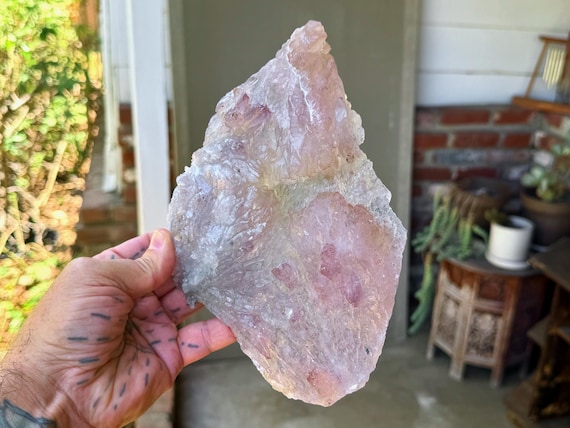 Amethyst Flower Quartz, Plate Formation, 611g, New Find, Rio Grande do Sul, Brazil W759