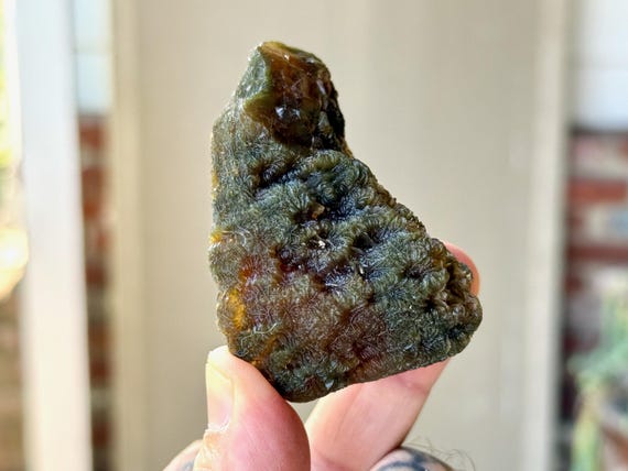 Black Mountain Gobi Agate, Fossilized Impressions, 85g, Naturally Formed, Earth & Water Energies, China A325