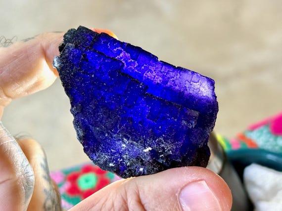 Purple Fluorite, Dream Crystal, 109g, Old Find, Esperanza Mine, Melchor Musquiz, Coahuila, Mexico T899