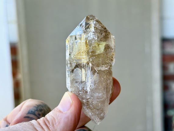 Elestial Smoky Quartz, Double Terminated & Galactic Key Formation, 66g, Energetic Connection to Source, Aracuai, Minas Gerais, Brazil A245