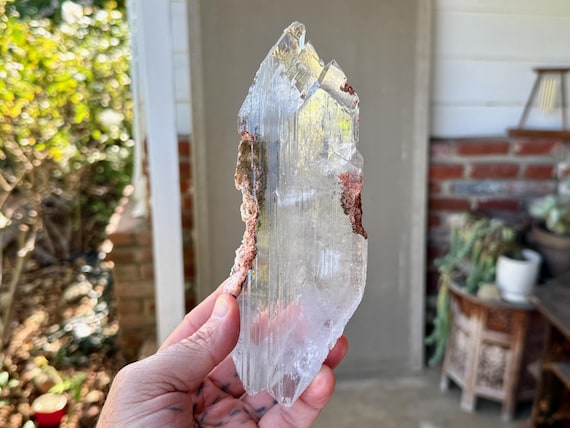 Bermejillo Selenite, Water Clear & Double Terminated, 522g, Purification and Energetic Cleansing, Durango, Mexico V235