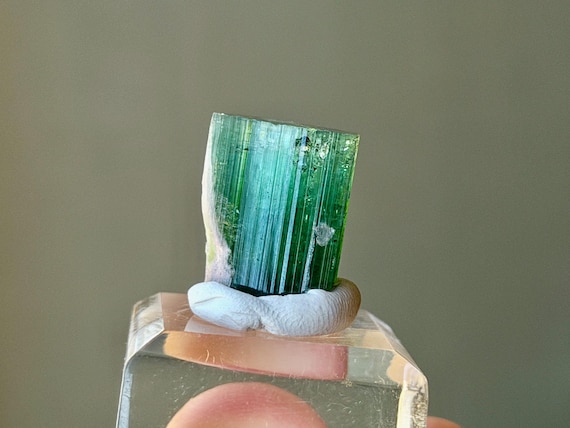 Bicolor Tourmaline, Aricanga Mine, 8g, Blue-Green Tourmaline, São Jose do Safirá, Minas Gerais, Brazil B188