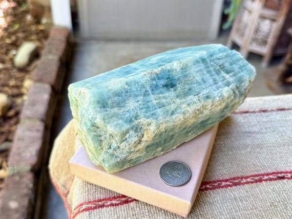 Aquamarine, Natural Raw Aquamarine, 1.2 Kilo, New Find, Self-Expression & Emotional Cleansing, Bahia, Brazil V079