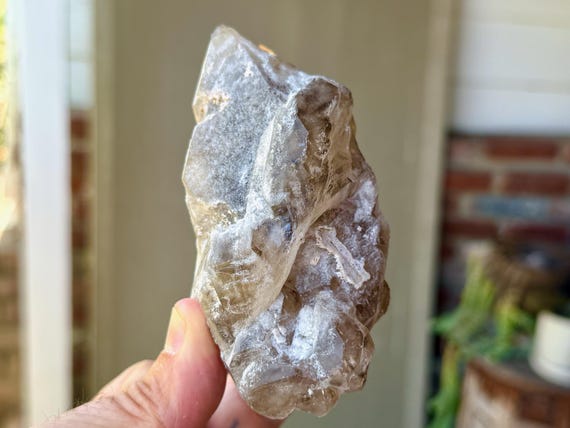 Smoky Elestial Quartz, Double Terminated, 80g, Root Chakra, Inner Truth, Aracuai, Minas Gerais, Brazil X248
