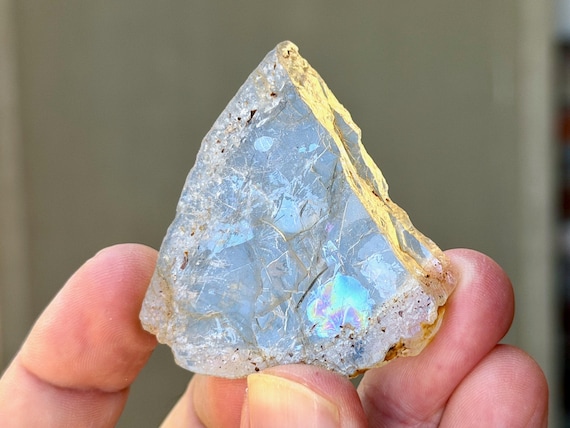 Topaz, Natural Plate Formation with Rainbows, 42g, Self-Confidence & Creativity, Espírito Santo, Brazil B526