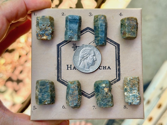 Blue Sapphire, Natural Formations, Choose ONE of Eight, Throat & Third Eye Chakra, Prosperity and Abundance, Madagascar A800