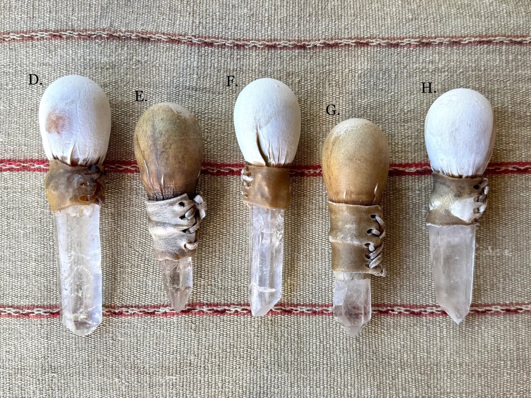 Healing Rattles Shaman Rattle With Native Andean Quartz, Handcrafted for Shamanic ...