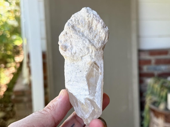 Atlantean Lovestar Candle Quartz, Scepter Formation, 266g, New Find, Past Life Recall and Ancient Civilizations, Minas Gerais, Brazil V016