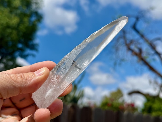 Lemurian Quartz, Elongated Formation & Water Clear, 94g, New Find, Bahia, Brazil A651