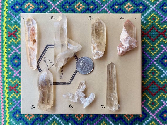 Diamantina Quartz, Water Clear, Choose ONE of Seven, Minas Gerais, Brazil B413