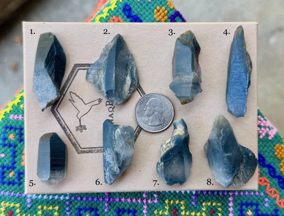 Blue Tara Nightshade Quartz, Choose ONE of Eight, Intuition & Problem Solving, Itacambira, Minas Gerais, Brazil B090