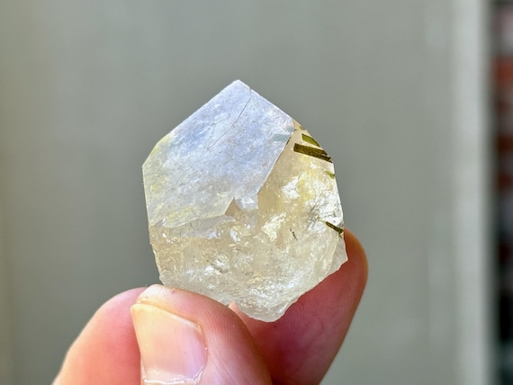 Citrine with Green Tourmaline, All-Natural, 29g, Creativity & Manifestation, São Jose do Safira, Minas Gerais, Brazil A596