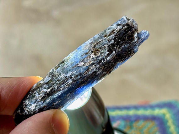 Indigo Kyanite, 32g, New Find, Dark Blue Kyanite, Throat Chakra, Self-Expression, Zimbabwe T004
