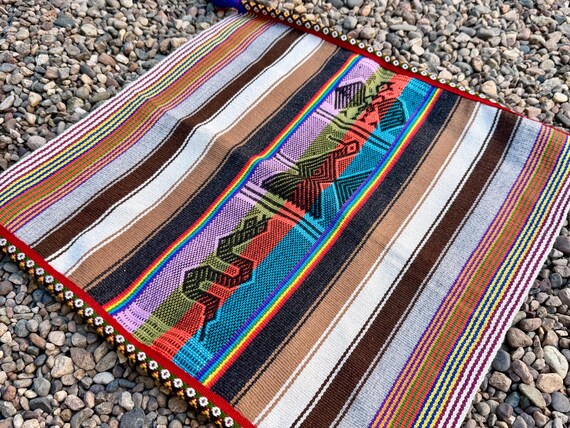 Unkuña Shamanic Manta Cloth, 15" x 15," Small Q'ero Mesa Cloth, Handmade in Peru