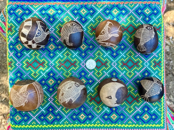 Shaman Rattle, Hummingbird, Condor, Frog, Snake & More, Traditional Shipibo Gourd Shaker,  Handmade in Peru