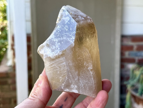 Citrine with Green Tourmaline, All-Natural, 724g, Creativity & Manifestation, Aracuai, Minas Gerais, Brazil V268