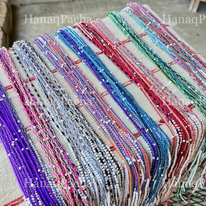 Watana Ties, Traditional Andean Bracelet in Your Choice of Color, Peruvian Despacho Tie for Mesa, Good Luck and Protection, Made in Peru