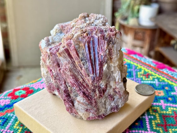 Pink Tourmaline Quartz, Aricanga Mine, 956g, Heart Healing & Self-Love, Minas Gerais, Brazil X662