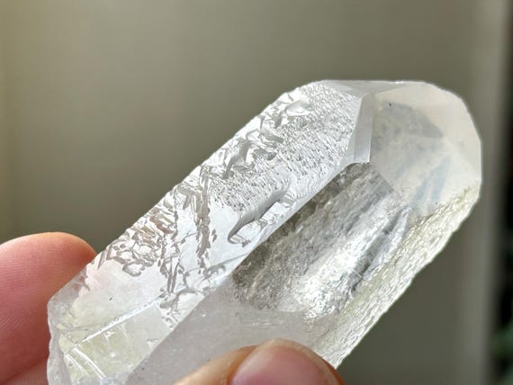 Starbrary Quartz with Time Link, Channeling Formation, 121g, Quartz with Extraterrestrial Glyphs, Zeca de Souza, Minas Gerais, Brazil A414