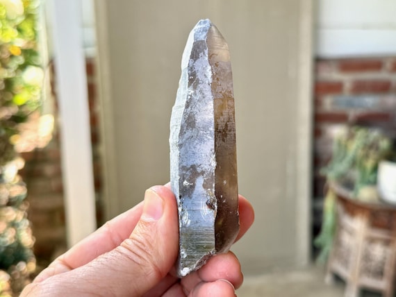 Russian Lemurian Quartz, Sacred Scribe, Double Terminated, 115g, Old Find, Ancient Wisdom, Yuzhnyi Quarry, Oblast, Russia A521