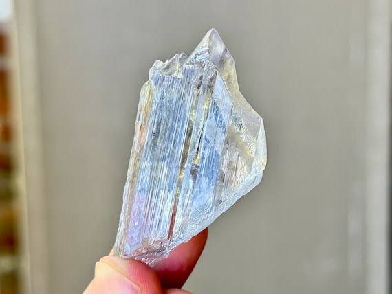 Purple Kunzite with Etched Double Termination, Water Clear Clarity, 50g, Highest Quality, Kunar Province, Afghanistan R471