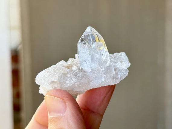 Lightbrary Cathedral Quartz from Jenipapo, Self-Standing Crystal, 45g, New Find, Akashic Record, Minas Gerais, Brazil S176