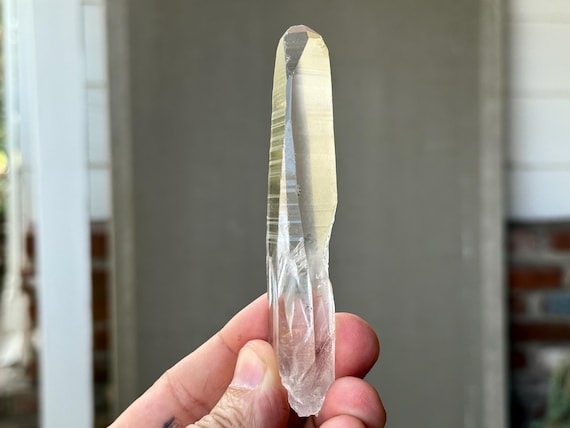 Lemurian Quartz, Isis Crystal with Key Imprint, 58g, New Find, AAA Water Clear Lemurian, Bahia, Brazil T549