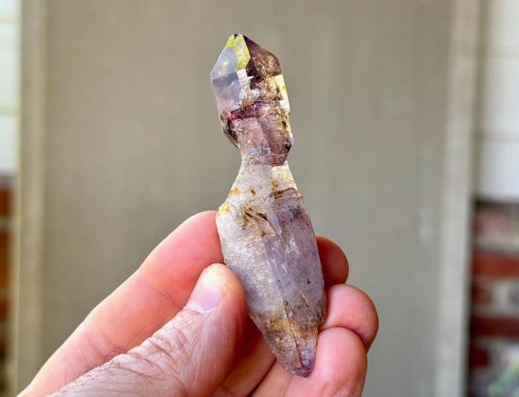 Chibuku Amethyst Scepter, Double Terminated, 42g, High-Grade, Shangaan Amethyst with Sceptered Growth, Zimbabwe S367