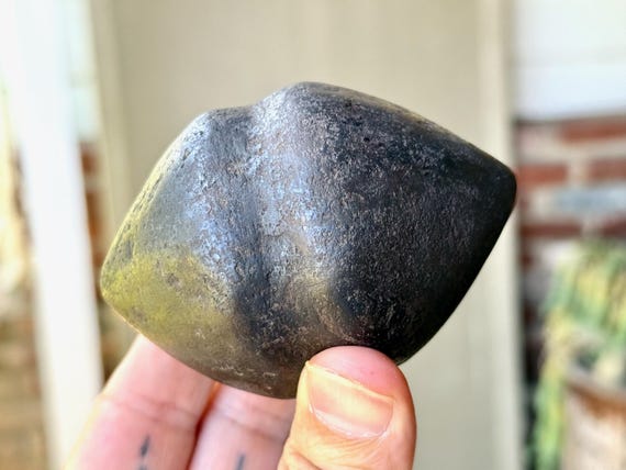 Andean Chumpi Stone, Shamanic Energy Balancing Tool, Hand Carved from Alleged Meteoric Rock Found in Peru's Sacred Mountains