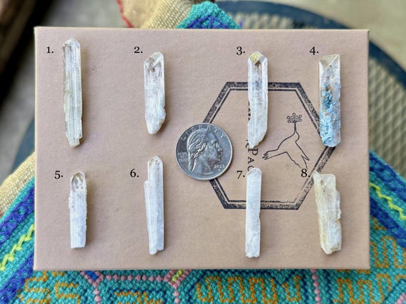 Danburite, High-Grade Crystals, Choose ONE of Eight, Heart and Crown Chakra, Angelic Contact, San Luis Potosi, Mexico T134