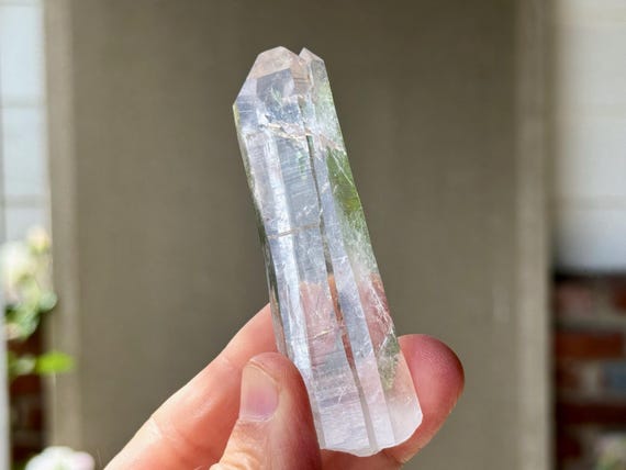 Lemurian Quartz, Tantric Twin Formation, 63g, Water Clear Lemurian, La Belleza Mine, Santander, Colombia S775