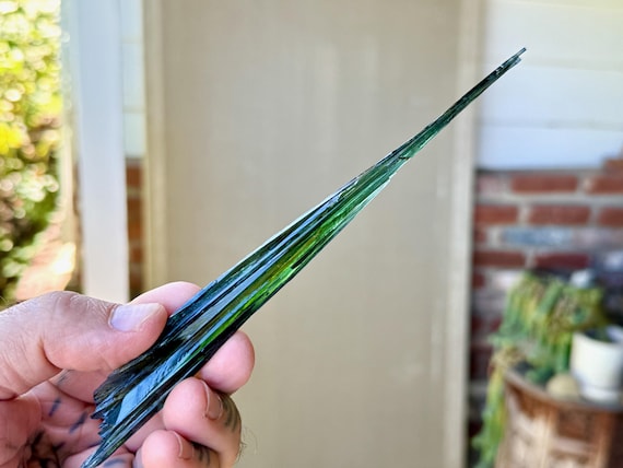Vivianite, All Natural & Elongated Formation, 21g, New Find, Heart Chakra, Visualization and Forgiveness, Amazonas, Brazil T727
