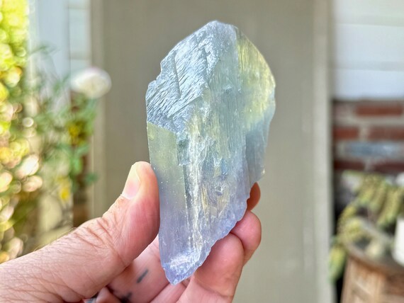 Bicolor Kunzite with Etched Terminations, Purple & Blue-Green Kunzite, 294g, Highest Quality, Kunar Province, Afghanistan W295