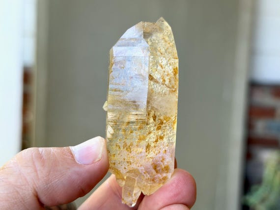 Golden Healer Starbrary Quartz, Double Terminated, 59g, New Find, Corinto, Minas Gerais, Brazil A866