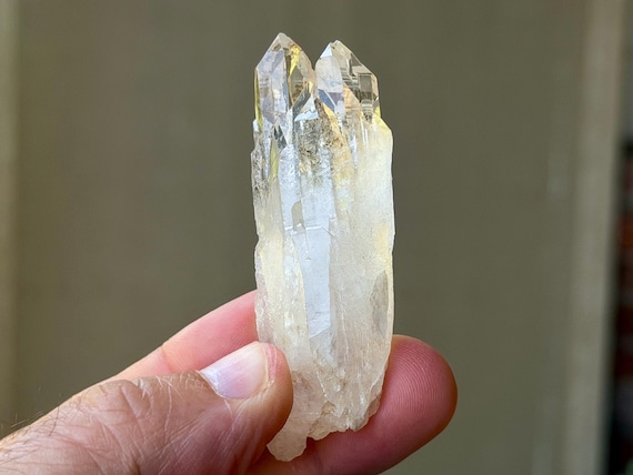 Cathedral Quartz, Water Clear, 42g, Old Find, Lightbrary Crystal, Akashic Record, Jenipapo, Minas Gerais, Brazil B123
