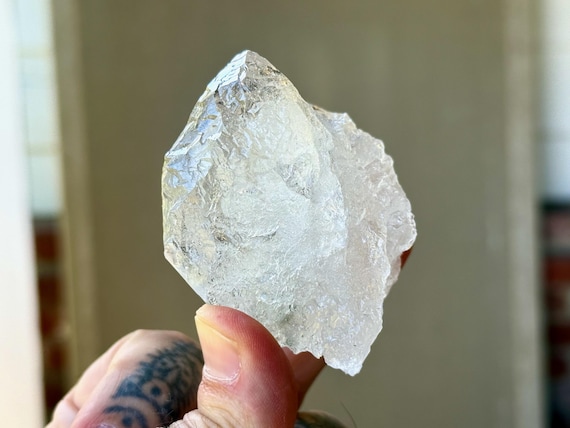 Ice Quartz, Hydrothermally Etched & Fully Terminated, 139g, Spiritual Evolution and Transformation, Diamantina, Minas Gerais, Brazil A351