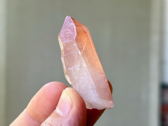 Scarlet Temple Pink Lemurian Quartz, 27g, New Find, Highest Quality, Diamantina, Minas Gerais, Brazil S968