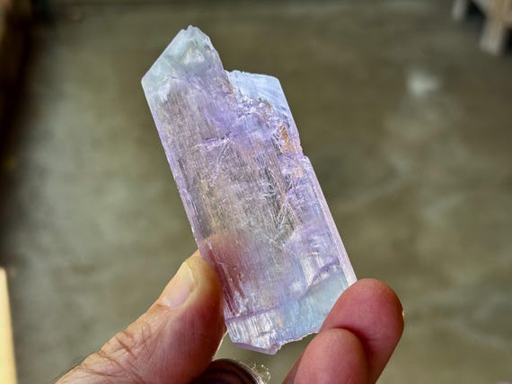 Bicolor Kunzite, Purple & Green, 66g, Heart Chakra, Heart and Mind Connection, Kunar Province, Afghanistan A264