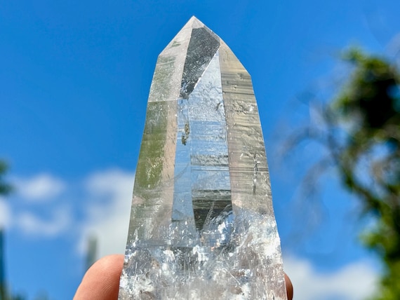 Pristine Lemurian Quartz from Peñas Blancas, New Find, 236g, AAA Water Clear Lemurian, Boyaca, Colombia W105