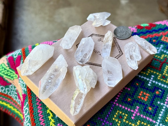 Lemurian Quartz Lot, High-Grade Colombian Lemurians, 10 pcs, Natural Lemurian Points, Santander, Colombia T764
