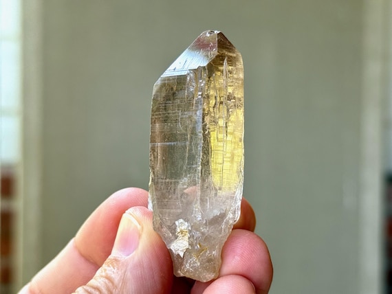 Smoky Cathedral Quartz, Natural Etched Textures, 58g, High-Grade Smoky Quartz, Root Chakra Crystal, Nigeria T422