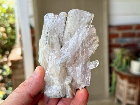 Danburite Cluster with Pyrite, 266g, Heart & Crown Chakra, Angelic Contact, San Luis Potosí, Mexico V398